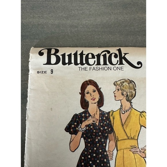 Butterick Vintage Uncut Junior Petite and Junior Dress Size 9 Pattern No 3631 - Picture 2 of 7